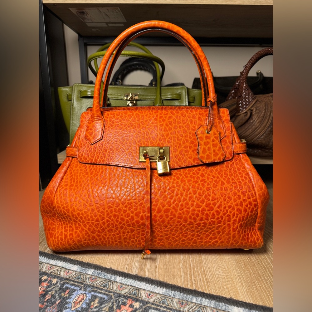 Vintage Y2K Marc Jacobs Orange Camille Garbo Bag Runway 2010